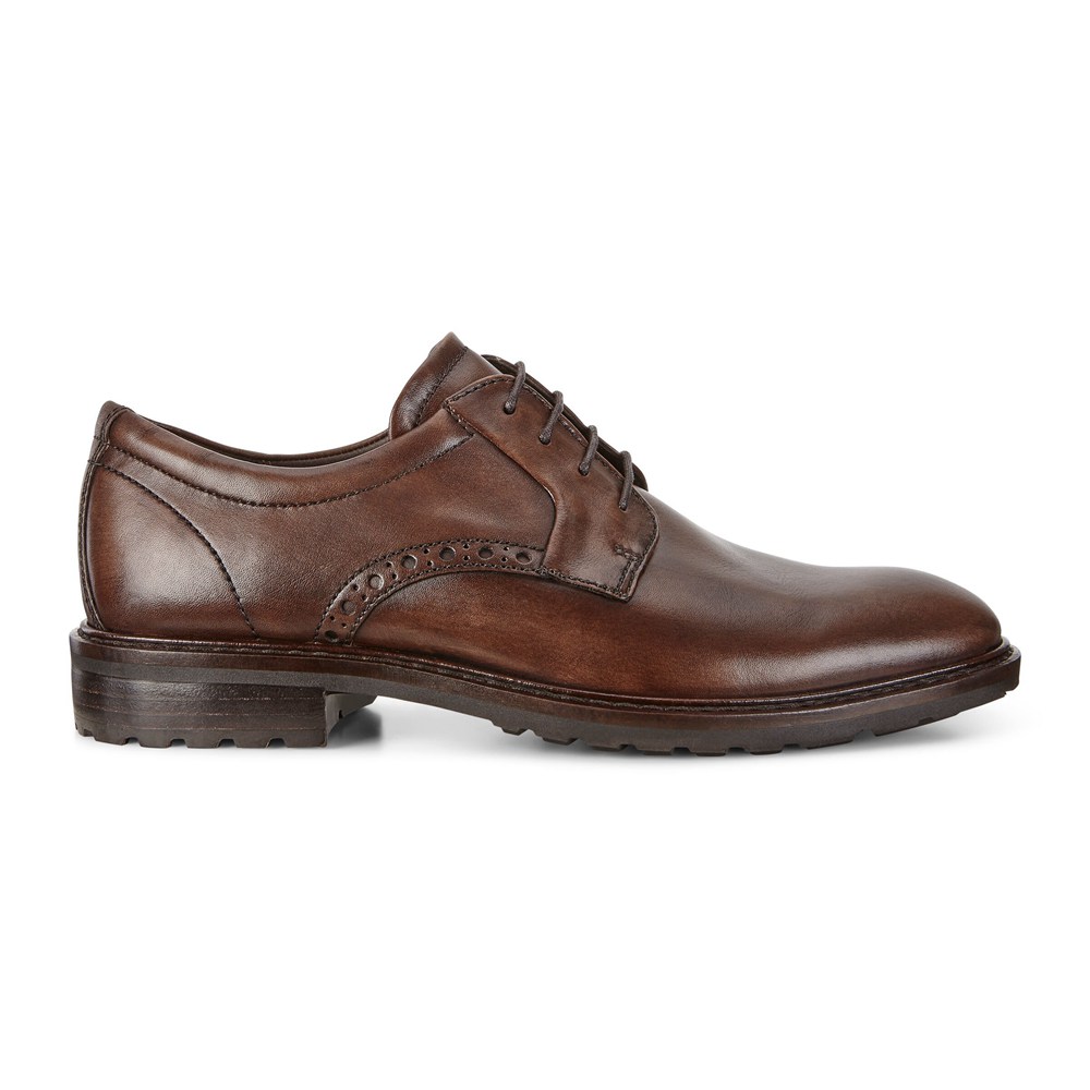 ECCO Mens Dress Shoes Brown - Vitrus I Plain Toe Tie - TPW-695487